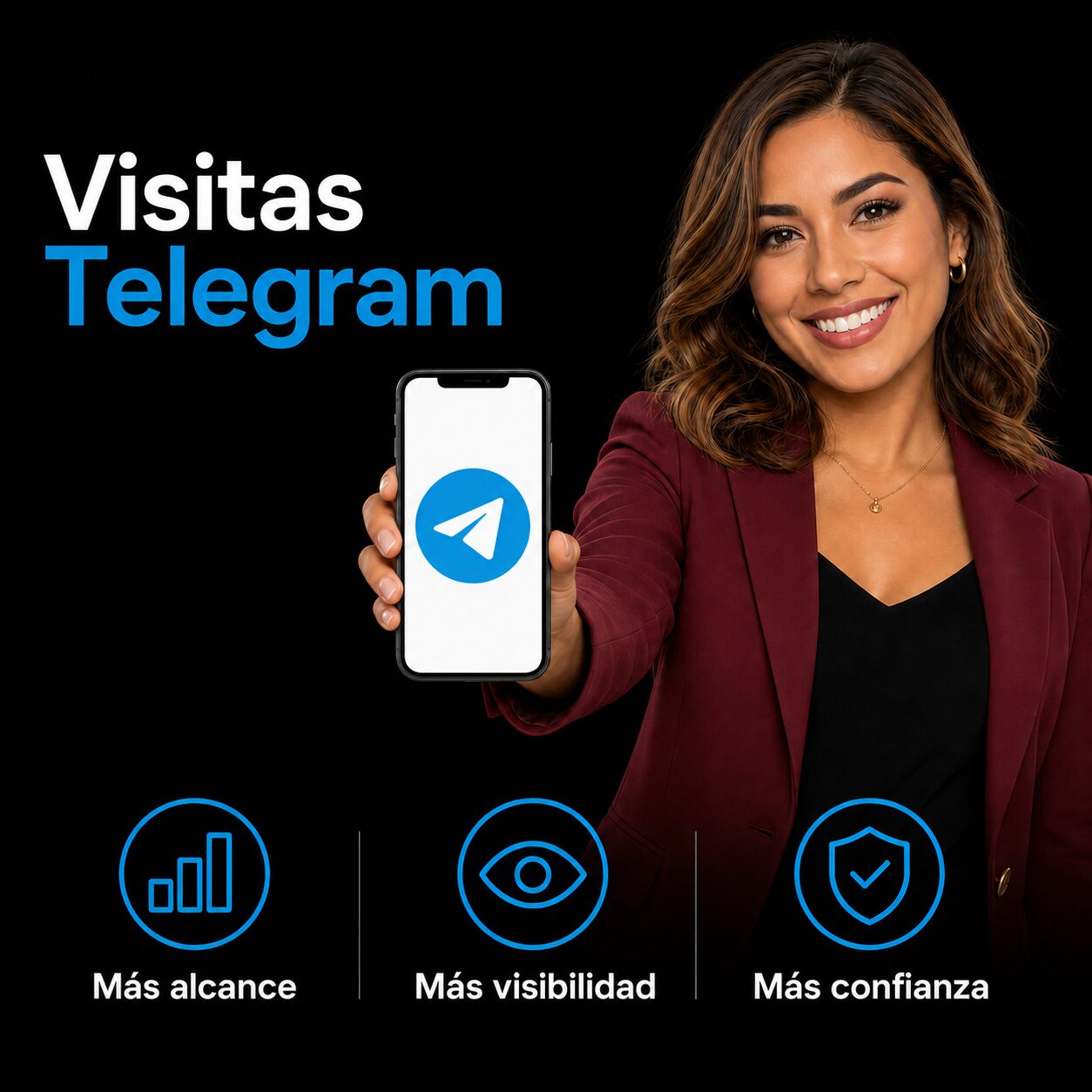 Comprar Visitas para Telegram en México